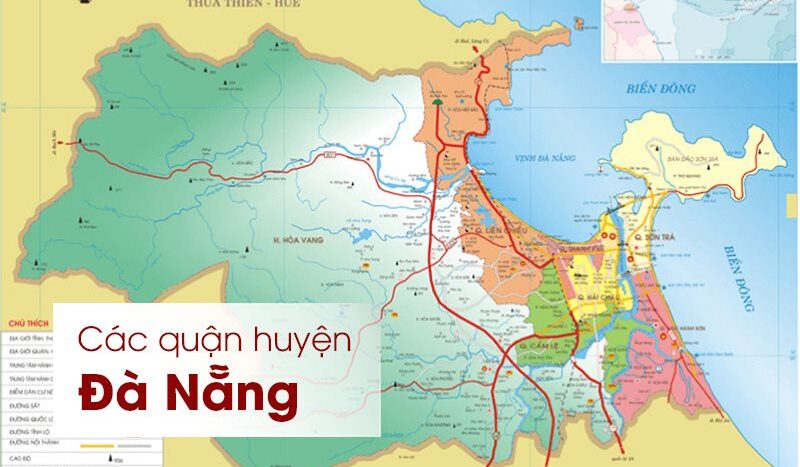 Đà Nẵng được chia thành 8 quận và 1 huyện