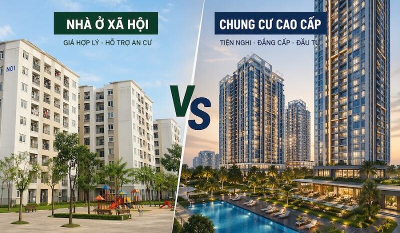 So sánh nhà ở xã hội và nhà ở thương mại